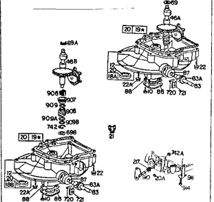 Sump Engine Diagram and Parts List for 93500-93599 0101 - 0101 Briggs and Stratton Engine